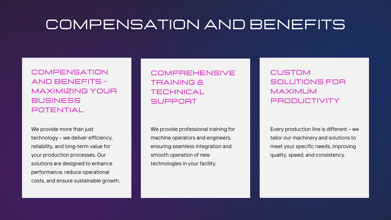 Compensation and benefits section