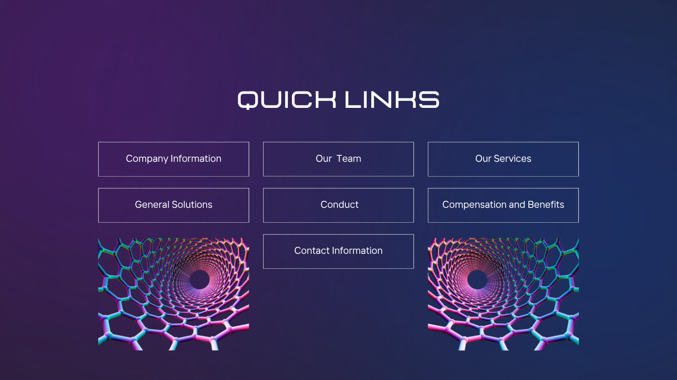 Quick links section